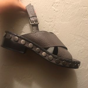 All Saints Gray Dad Sandals
